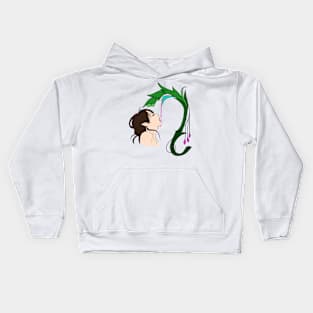 Copy of Elf drinking from a flower Kids Hoodie